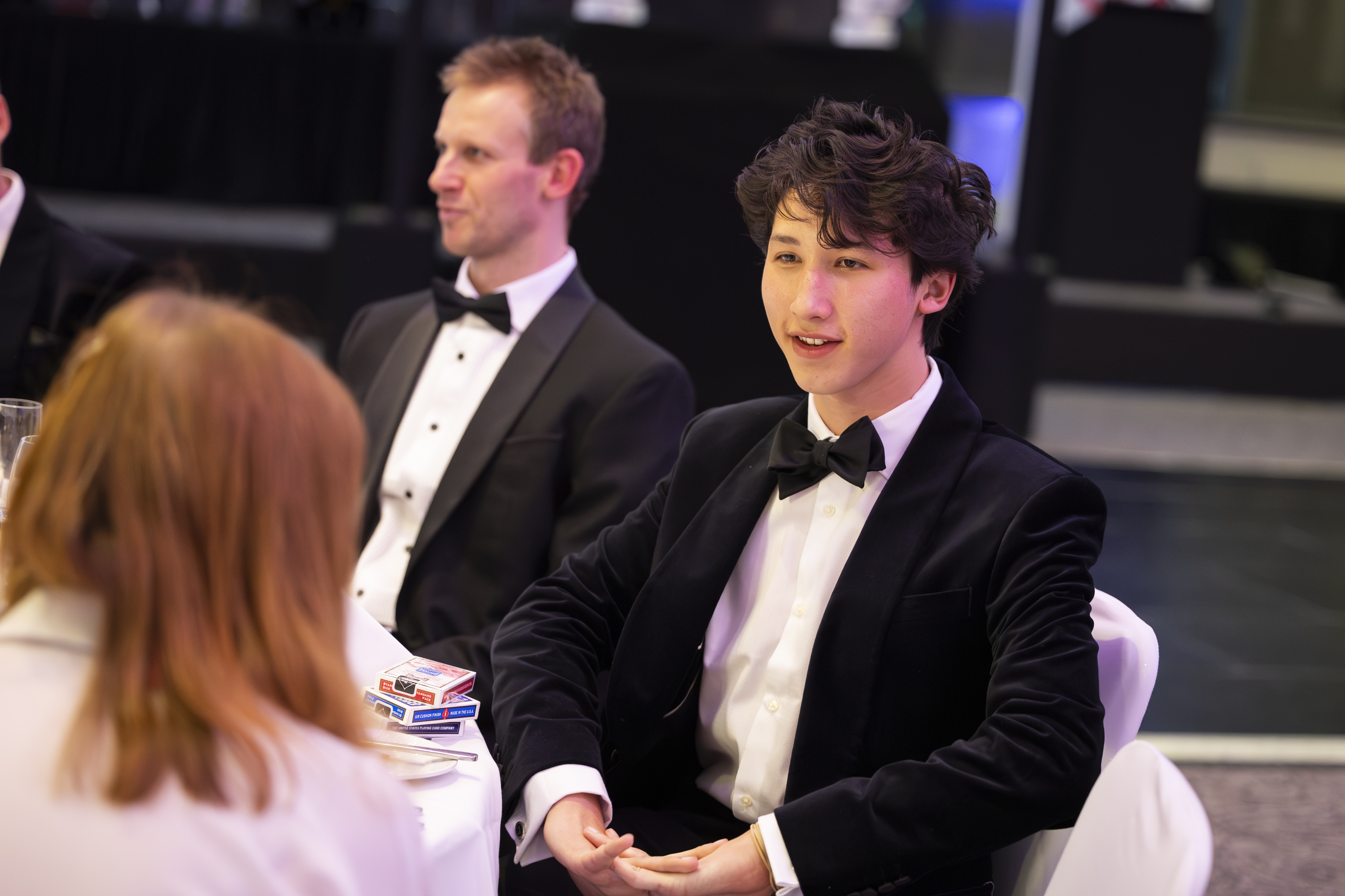 Noah Jelf in his magician's suit